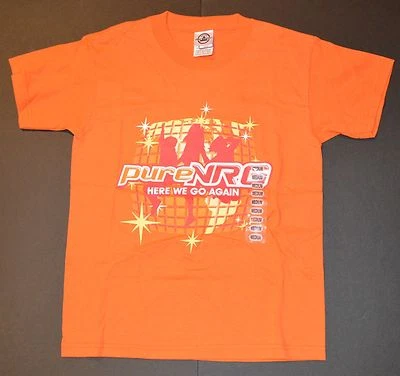Pure NRG Youth Size Medium 10/12 Christian T Shirt Here We Go Again Tween Music - Image 1 of 4
