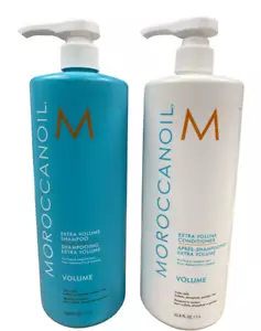 Moroccanoil Extra Volume Shampoo & Conditioner Duo Set 33.8 oz / 1 liter each - Picture 1 of 2