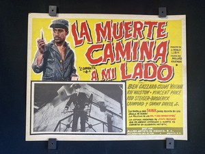 1962~ Convicts 4~BEN GAZZARA~ VINCENT PRICE~ ROD STEIGER~Orgl Mexican Lobby Card