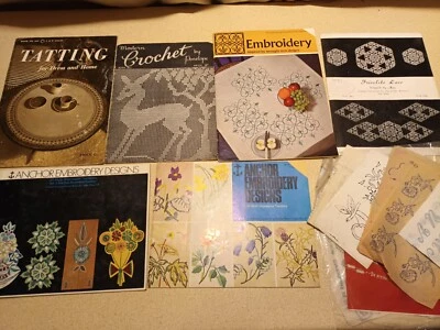 Crochet Embroidery Tatting Patterns Leaflets and Books - Image 1 of 4