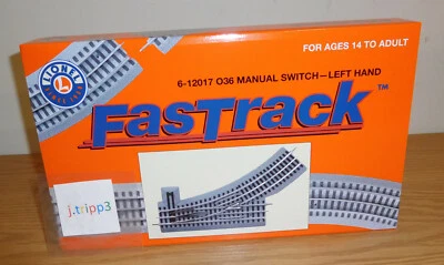 Lionel Trains Fastrack 6-12017 Manual O-36 Left Hand Switch Track O Gauge Turn - Image 1 of 4