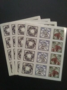 Creative Memories ~ Block Stickers ~ 4" x 5" ~ Laser Cut Pinecones +++ Lot of 4 - Picture 1 of 1