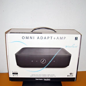 【NEW】HARMAN KARDON ADAPT + 120W WIRELESS BLUETOOTH MULTI-ROOM AMPLIFIER (BLACK) - Picture 1 of 12