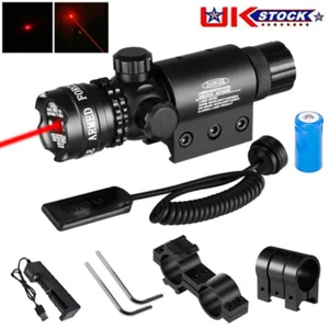 UK Tactical Scope Laser Sight Dot Red Beam Lazer For Airsoft Gun Rifle Pistol - Picture 1 of 12