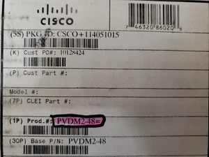 PVDM2-48= Cisco 48 channel packet fax/voice DSP model - Picture 1 of 2