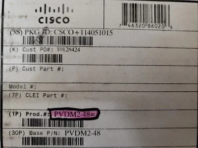PVDM2-48= Cisco 48 channel packet fax/voice DSP model - Image 1 of 2