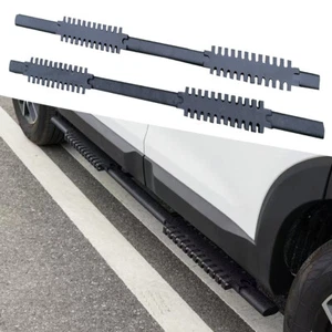 Fits for Audi Q8 2019-2022 Side Step 2PCS Black Steel Running Board Side Bar - Picture 1 of 13