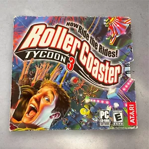 Roller Coaster Tycoon 3 PC CD-Rom Video Game Scholastic Atari - Picture 1 of 1