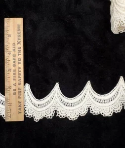 Vintage/Antique White Trim Cotton Lace 4 Yards - Picture 1 of 1