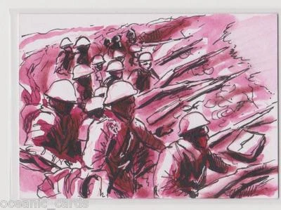1914 WAR ILLUSTRATED TRADING CARDS SKETCH  - SKETCHED BY DAN GORMAN OVER THE TOP - Image 1 of 3