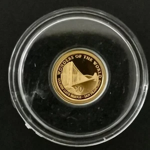 20 VATU OR 2012 BE LE GOLDEN GATE BRIDGE VANUATU / GOLD / 0.5g Or 585 + CERTIFIC - Picture 1 of 4