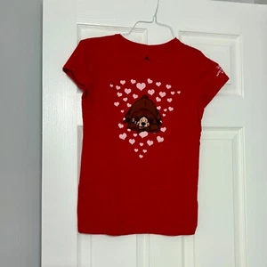 Disney Parks Humphrey the Bear  T-shirt Girls Size XL 14 Red Wilderness Lodge - Picture 1 of 4