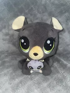 RARO 2016 Nanco Littlest Pet Shop LPS peluche orso nero cucciolo mamma peluche HTF - Foto 1 di 13
