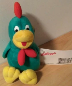 Kellogg's Werbe Werbung Plüsch "CORNY" Corn Flakes Maskottchen Plüsch 9 Zoll Neu mit Etikett - Bild 1 von 2
