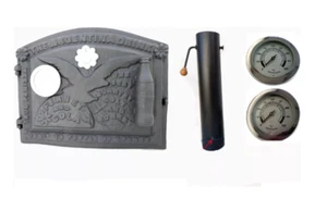 Puerta para Horno de Leña con Diseño Fernet | Puerta Horno Argentino | Con Chimenea - Imagen 1 de 3