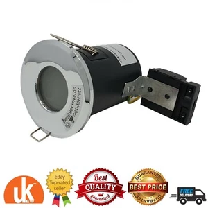 Fire Rated Downlights GU10 IP65 Waterproof Bathroom Recessed Ceiling Spotlights - Picture 1 of 5