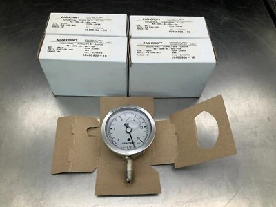 (4) Ashcroft 10468958-16 Duralife Glycerin Gauge 63mm, 15psi, 63-1008-SL-02L-15# - Image 1 of 3