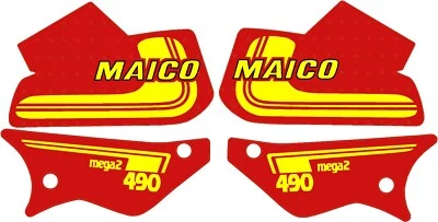 Kit gráfico/calcomanía MAICO Mega 2 1981 y 1982. 250 400 440 490 CORREO GRATUITO EN EL REINO UNIDO Foto 1 de 2
