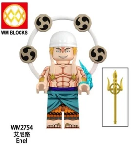 2 inch Custom One Piece Enel Minifigure with Base and staff, New/Mint - Picture 1 of 1