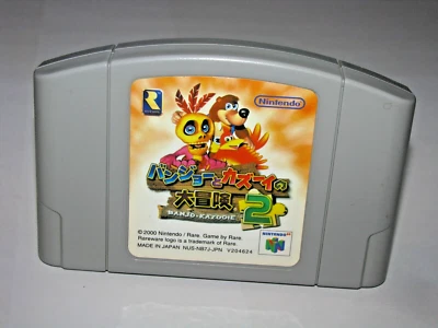 Banjo-Kazooie 2 Tooie (Japanese) Nintendo 64 N64 Japan import US Seller - Image 1 of 2