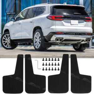 4X Guardabarros de goma para GMC Acadia Denali guardabarros anchos de rally guardabarros contra salpicaduras - Imagen 1 de 8
