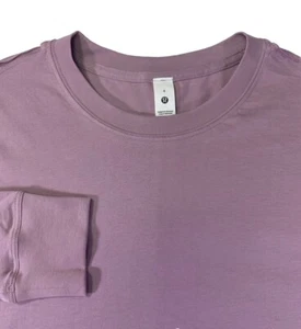 Camiseta Lululemon All Yours Manga Larga Rosa Rubor Talla 6 Mujer Algodón Pima NUEVA - Imagen 1 de 8