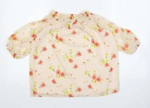 F&F Womens Floral Polyester Blend Blouse Size 10 - Picture 1 of 12