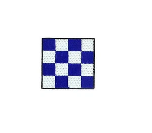 Parche Bandera Bordado Internacional Marítimo Náutico Marina Señal N Noviembre - Imagen 1 de 1