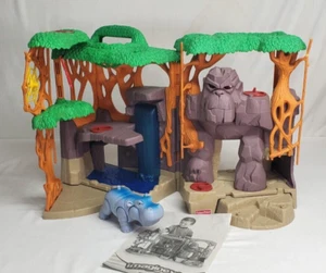 Fisher Price Imaginext GORILLA MOUNTAIN Jungle Playset #L5105 w HIPPO - Picture 1 of 11