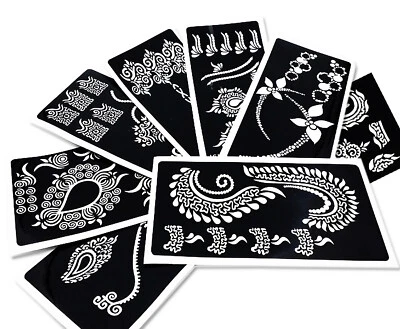 Henna Mehendi Stencil Sheets for Eid Diwali Mehendi Raat or Wedding Parties - Image 1 of 2