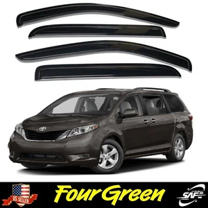 Side Window Vent Visor Rain Guards Deflectors for Toyota 2011 - 2020 Sienna - Picture 1 of 8
