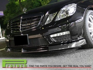 MERCEDES BENZ W212 E63 AMG CARBON FIBER FRONT LIP SPOILER V STYLE - Foto 1 di 2