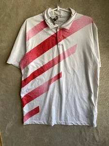 Nike Golf Dri-Fit Polo T-Shirts Top Size L Mens White Logo Short Sleeve Sports - Picture 1 of 11