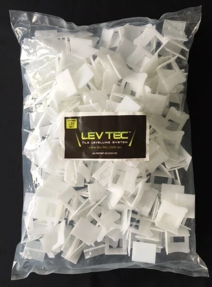 "Clip nivelador LEVTEC 1/16"" 250 piezas/bolsa" Foto 1 de 3