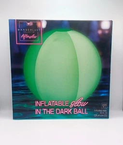 Wanderlust Inflatable Glow In The Dark Beach Ball Pool Party Summer Fun 10" 25cm - Picture 1 of 3