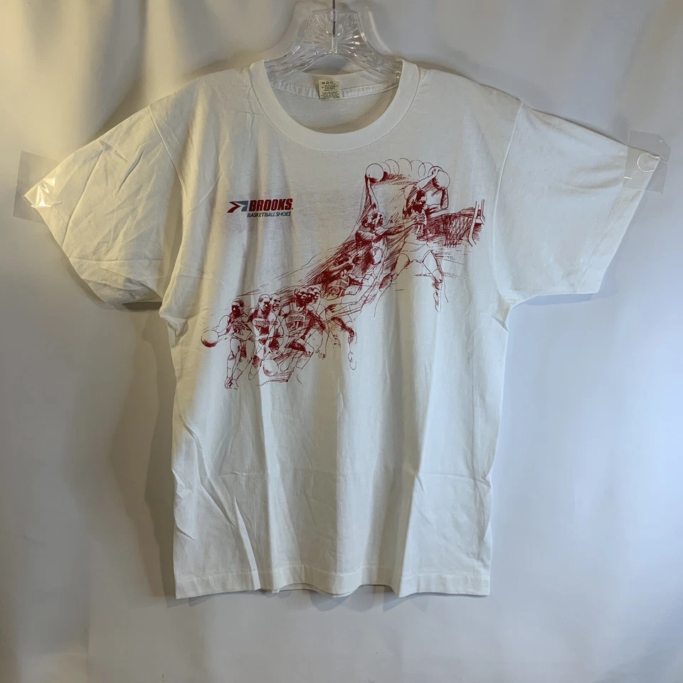 Camiseta de baloncesto Brooks vintage para hombre pantalla M etiqueta estrella Foto 1 de 4