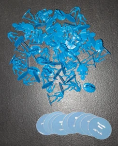 2005 RISK Star Wars Clone Wars Edition Blue Army Replacement Pieces - Picture 1 of 2