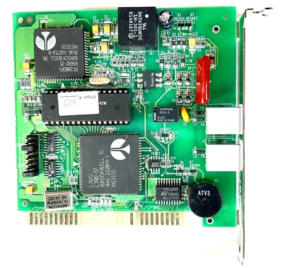 Módem de fax con tarjeta ISA 56k de colección conector RJ11 hecho en Canadá Foto 1 de 3