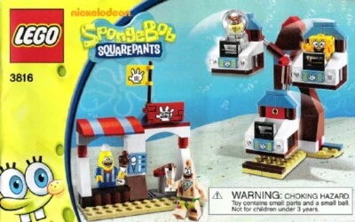 LEGO New Instruction 3816 SpongeBob SquarePants Glove World Manual Only - Image 1 of 2