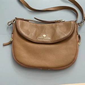 Vince Camuto Women’s Rizo Rich Auburn Leather Crossbody Bag - Picture 1 of 10
