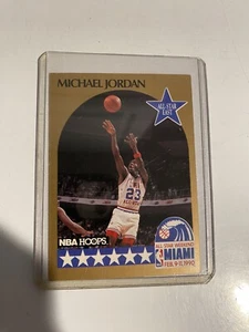 Michael Jordan 1990-91 NBA Hoops AS Weekend Chicago Bulls #5 spedizione combinata - Foto 1 di 2