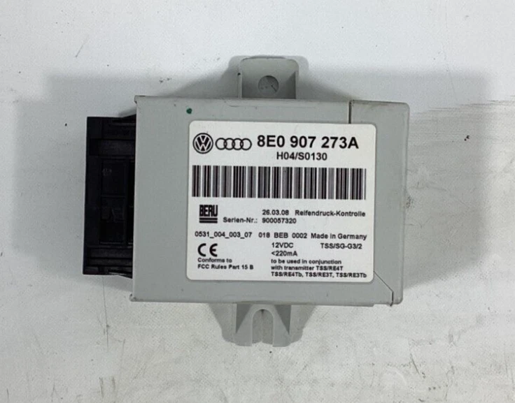 2003-2009 Audi A4 TPMS Tire Pressure Monitor Control Module 8E0907273A OEM . - Image 1 of 4