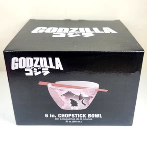 Godzilla 6 in. Chopstick Bowl Bioworld Toho Cherry Blossom 20 oz. Shin Godzilla - Picture 1 of 8