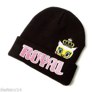 Tokidoki by Neon Star Fancy Royal Owl Girl's Beanie Black Winter Shop Knit Hat - Picture 1 of 9