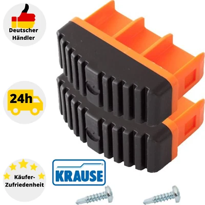 Fußstopfen 77 x 25 mm orange 2 Stk. Krause 211163 für MONTO Sprossenleitern. - Bild 1 von 4
