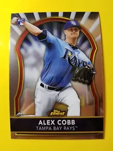 ALEX COBB - RC ROOKIE #81 TAMPA BAY RAYS - ORIOLES - 2011 TOPPS FINEST BASEBALL - Foto 1 di 3