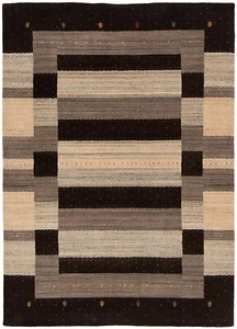 Handloom Tejido a Mano Oriental 240x172 cm-Fine, Moderno, Carpet, Manta, Braun - Picture 1 of 11