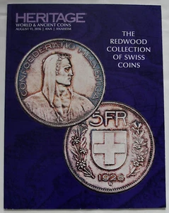 Subasta 'PATRIMONIO' 2016 La colección Redwood de monedas suizas - Imagen 1 de 1