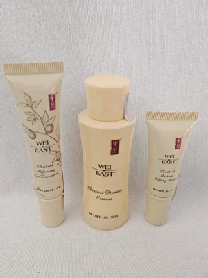 Wei East Castaño Set Esencia Reafirmante Suero Lifting Instantáneo Tratamiento de Ojos Nuevo Foto 1 de 4