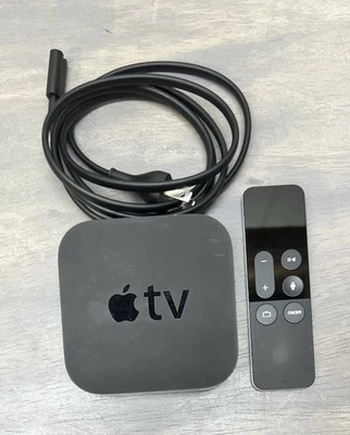 Apple TV 4th Generation HD Media Streamer - A1625 - 32GB - Remote + Power Cable - Image 1 of 4